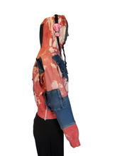 Load image into Gallery viewer, Artisan pink cropped women's hoodie
